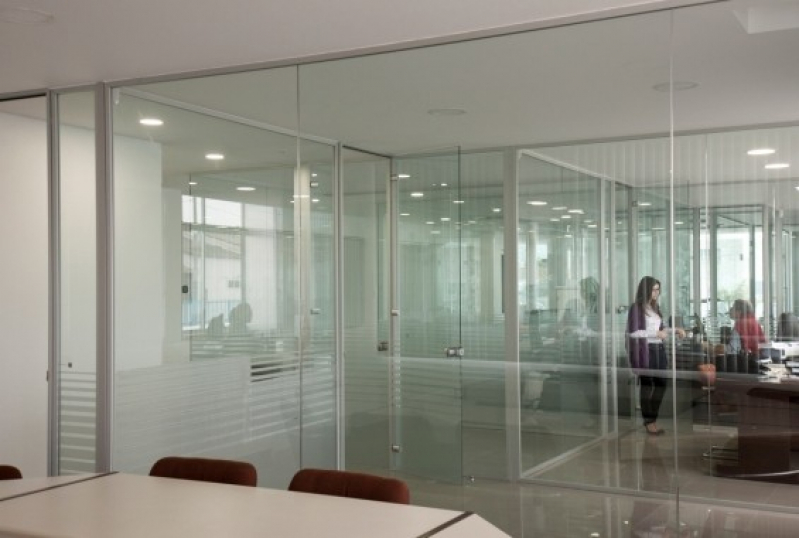 Divisória de Vidro para Sala Orçar Abreu e Lima - Divisória de Ambiente de Vidro